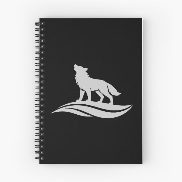 Item preview, Howling Wolf Waves Silver Gray Logo designed and sold by EimSol.