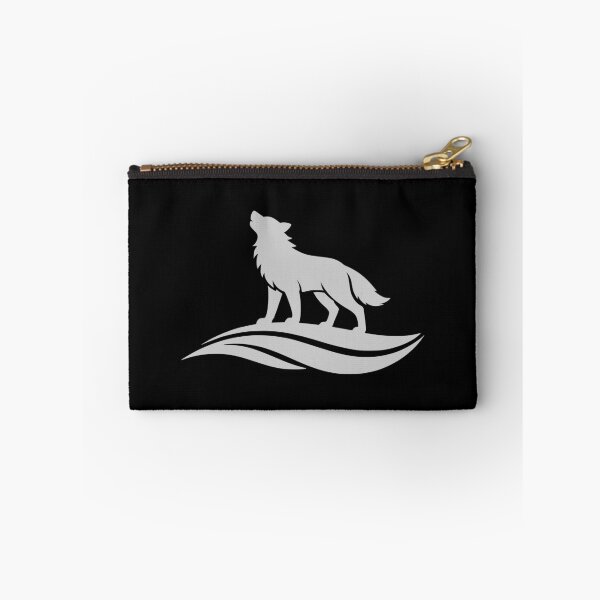 Item preview, Howling Wolf Waves Silver Gray Logo designed and sold by EimSol.