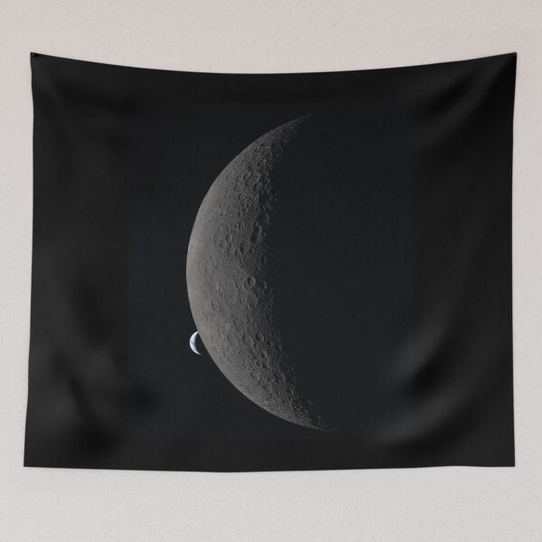 Item preview, Earthset captured through the Orion spacecraft, The lunar mascot of the Artemis II mission designed and sold by rachimariposa.
