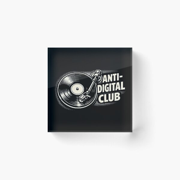 Item preview, Anti-Digital Club Vinyl Record Retro designed and sold by SplashTastic.