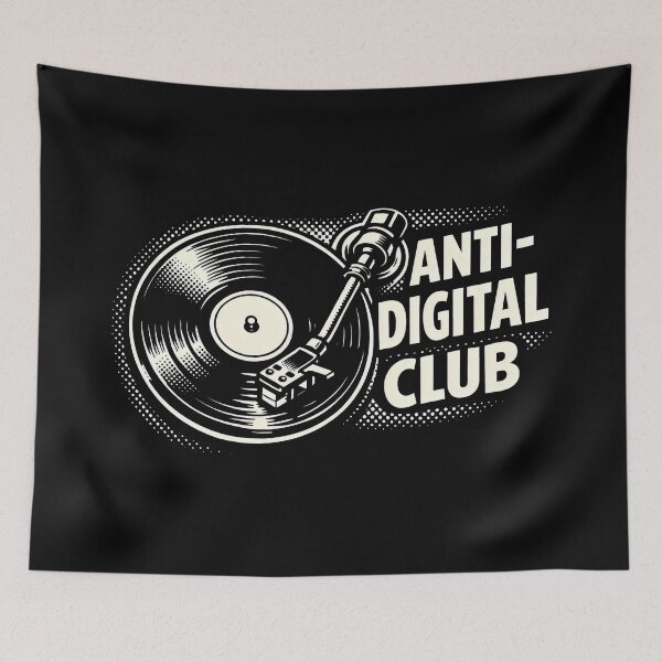 Item preview, Anti-Digital Club Vinyl Record Retro designed and sold by SplashTastic.
