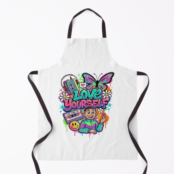 Item preview, Love Yourself 90s Retro Graffiti Pop Art designed and sold by KireaDesigns.