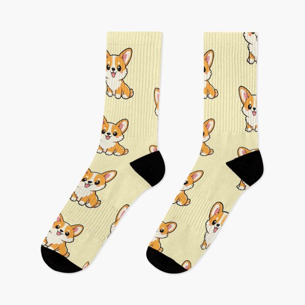 Item preview, Cute Corgi Kawaii Puppy Cartoon Dog Illustration designed and sold by MonkiFlipp.