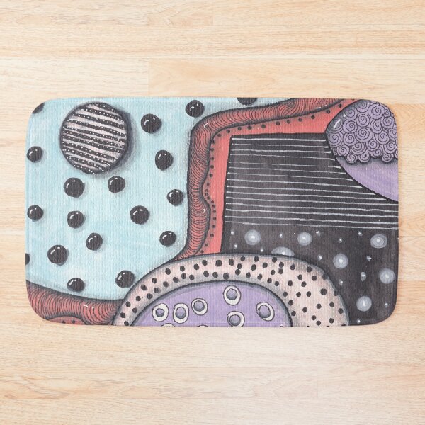 Item preview, Blue Orange Organic Abstract Pattern designed and sold by ColorWander.
