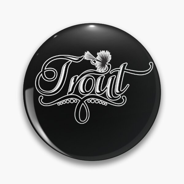 Item preview, Trout fishing text style illustratio with dry fly. designed and sold by Art-Horizon.