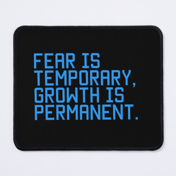 Item preview, Fear Is Temporary Growth Is Permanent Motivational Quote Design designed and sold by THE JAVE STUDIOS.