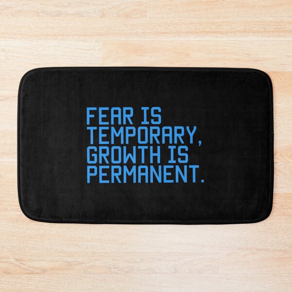 Item preview, Fear Is Temporary Growth Is Permanent Motivational Quote Design designed and sold by THE JAVE STUDIOS.