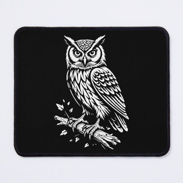 Item preview, Owl Perched on Branch Illustration designed and sold by Roman-Designer.