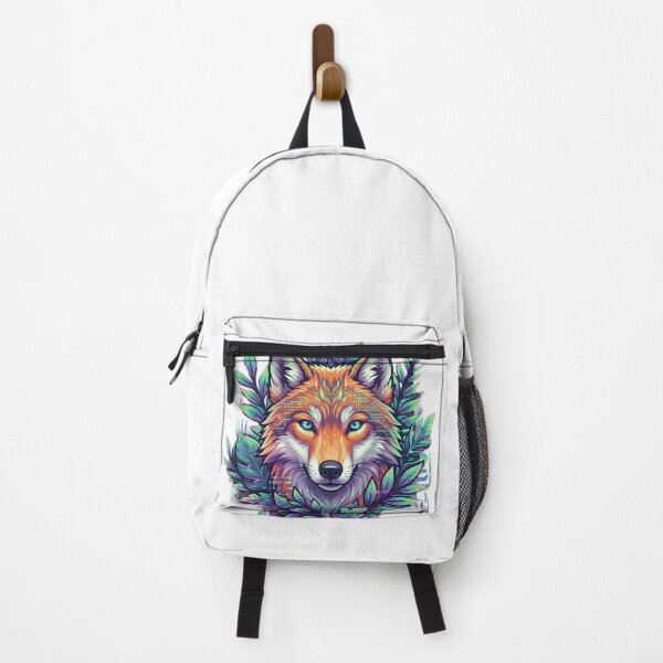 Item preview, Aesthetic Biophilic Spirit Fox Digital Glitch Art designed and sold by NEO BIOPHILIA.