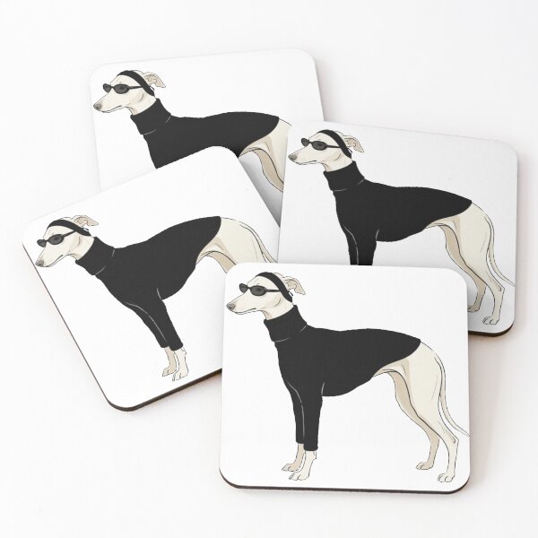 Item preview, The 90s Minimalist Greyhound: Quiet Luxury Edition designed and sold by Paws And Pause.
