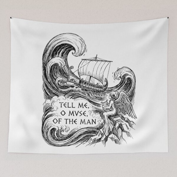Item preview, Homeric Odyssey Shipwreck - Dark Academia Classical Literature designed and sold by bapupa.
