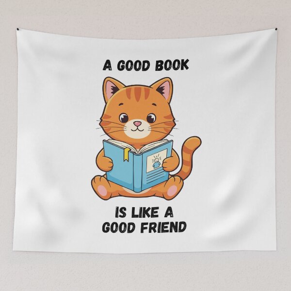 Item preview, A Good Book Is Like A Good Friend. designed and sold by Dinasshop.