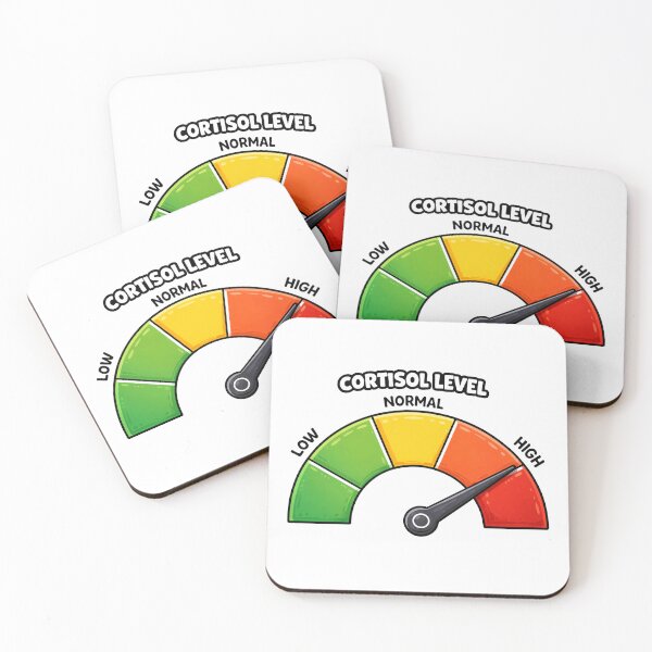 Item preview, Cortisol Level High Funny Stress Meter Relatable Anxiety Meme designed and sold by MonkiFlipp.