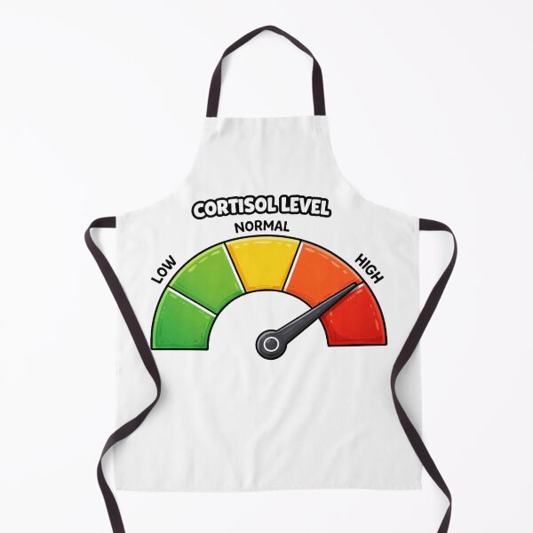 Item preview, Cortisol Level High Funny Stress Meter Relatable Anxiety Meme designed and sold by MonkiFlipp.