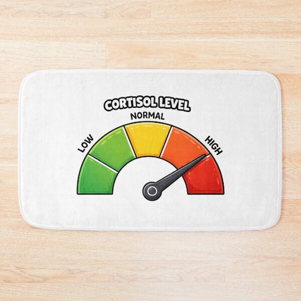 Item preview, Cortisol Level High Funny Stress Meter Relatable Anxiety Meme designed and sold by MonkiFlipp.