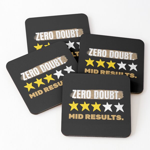 Item preview, Zero Doubt Mid Results Motivational Quote designed and sold by EimSol.