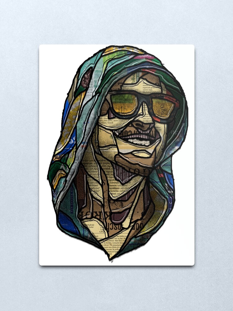 Alternate view of Blind Hoodie Metal Print