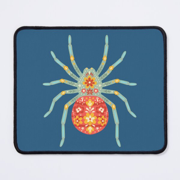 Item preview, Floral Folk Art Tarantula Spider – Scandinavian Folk Art by heidiannemorris © designed and sold by FOLK ART FUSION by heidiannemorris.
