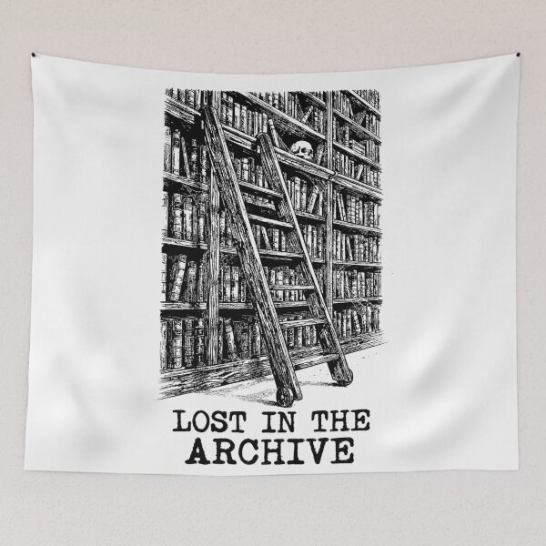 Item preview, Old World Library Ladder Archive - Dark Academia  designed and sold by bapupa.