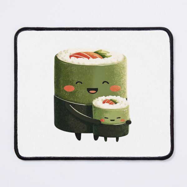 Item preview, Kawaii Sushi Mom and Baby Hug Mother's Day Illustration designed and sold by BigStar-Cart.