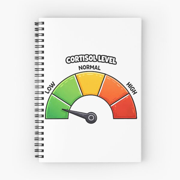 Item preview, Cortisol Level Low Funny Stress Meter  designed and sold by MonkiFlipp.