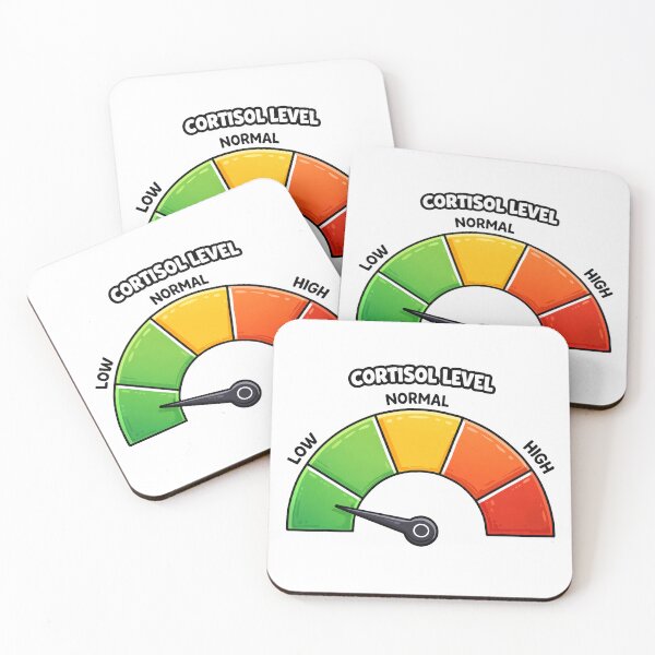 Item preview, Cortisol Level Low Funny Stress Meter  designed and sold by MonkiFlipp.