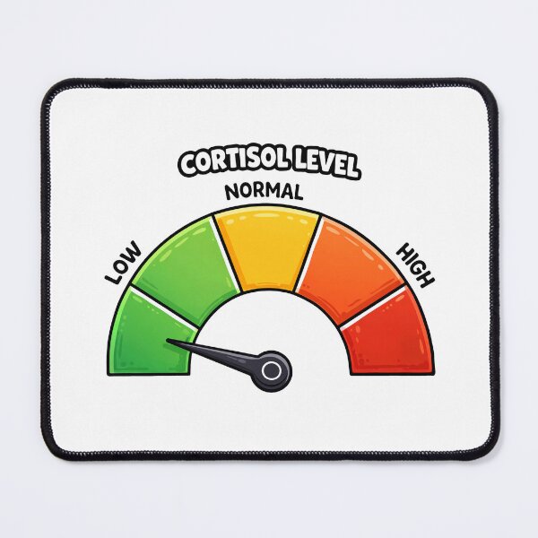 Item preview, Cortisol Level Low Funny Stress Meter designed and sold by MonkiFlipp.