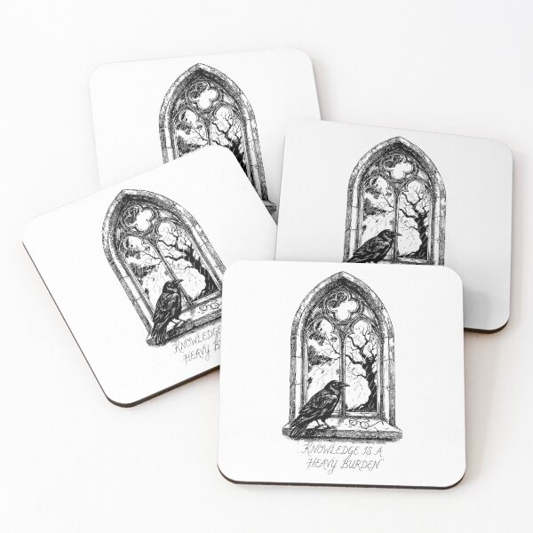 Item preview, Gothic Window Raven Wing Lament - Moody Dark Academia designed and sold by bapupa.