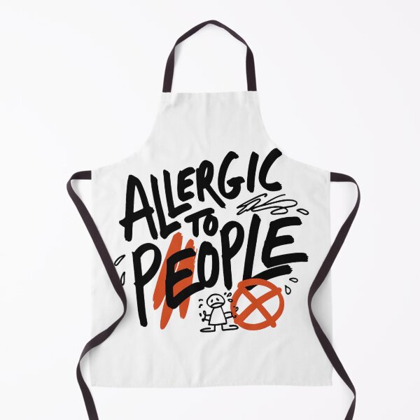 Item preview, Allergic To People Funny Introvert Quote designed and sold by IslandTyped.