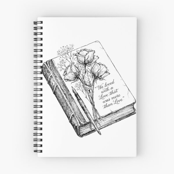 Item preview, Pressed Wildflower Poetry Folio - Romantic Dark Academia designed and sold by bapupa.