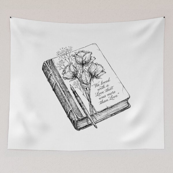 Item preview, Pressed Wildflower Poetry Folio - Romantic Dark Academia designed and sold by bapupa.