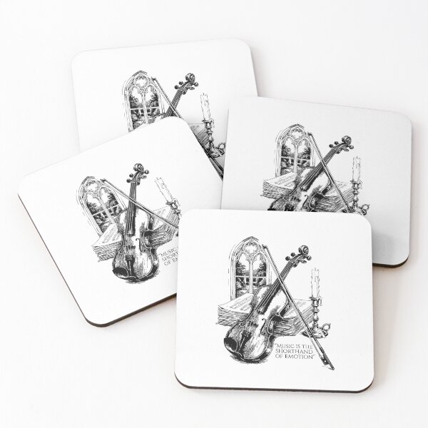 Item preview, Taper Candle & Violin Nocturne - Romantic Dark Academia designed and sold by bapupa.