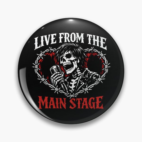 Item preview, Live From The Main Stage Skeleton Singer designed and sold by SplashTastic.