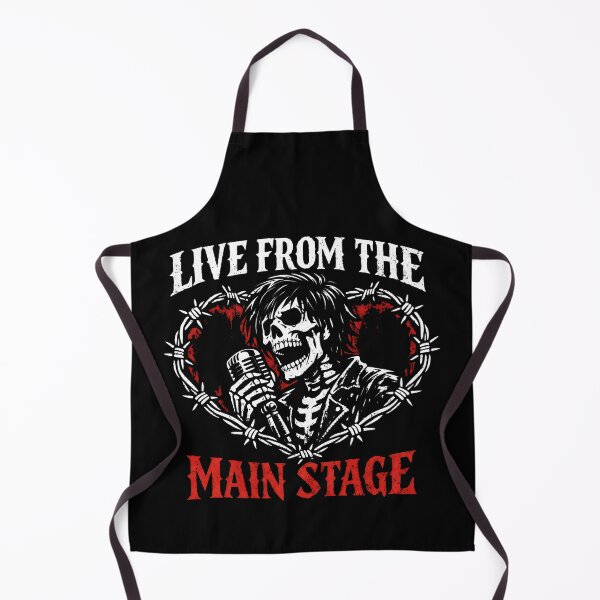 Item preview, Live From The Main Stage Skeleton Singer designed and sold by SplashTastic.