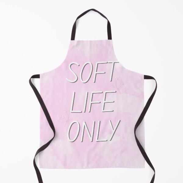 Item preview, Soft Life Only | Pastel Pink Typography, Floral Accents designed and sold by PeacePrint.