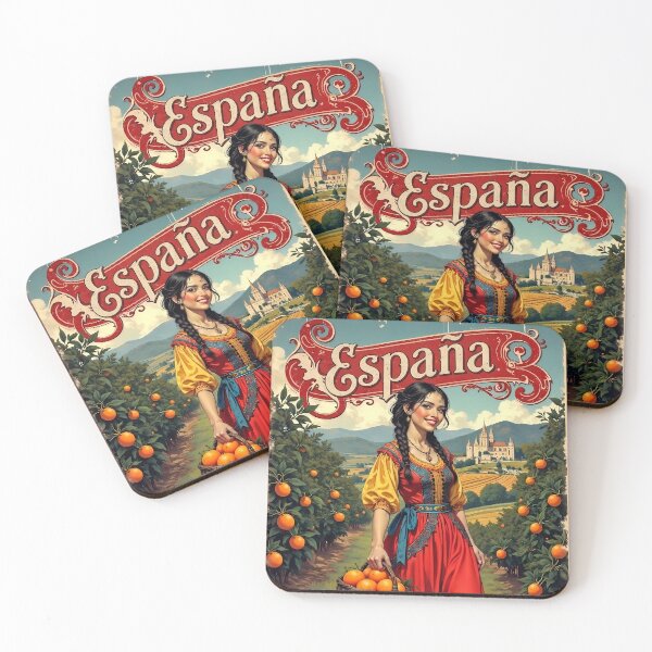 Item preview, España Retro Travel Poster Traditional Spanish Culture designed and sold by BorgSpareParts.