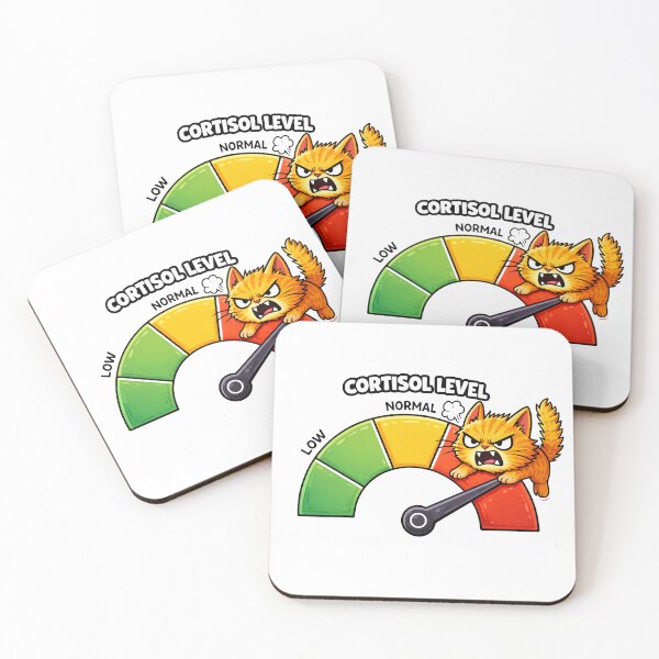 Item preview, Cortisol Level High Angry Cat  designed and sold by MonkiFlipp.