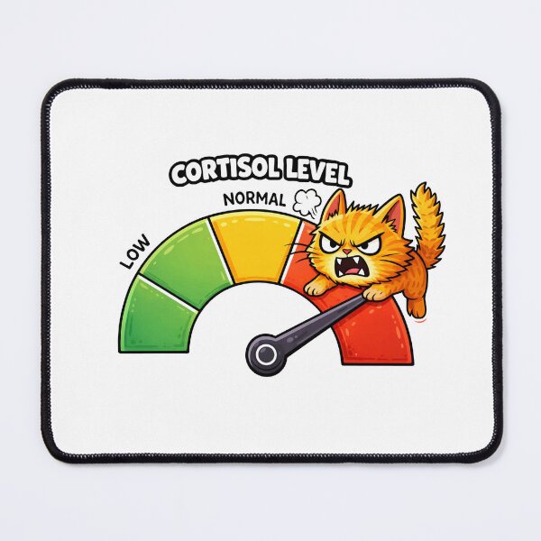 Item preview, Cortisol Level High Angry Cat designed and sold by MonkiFlipp.