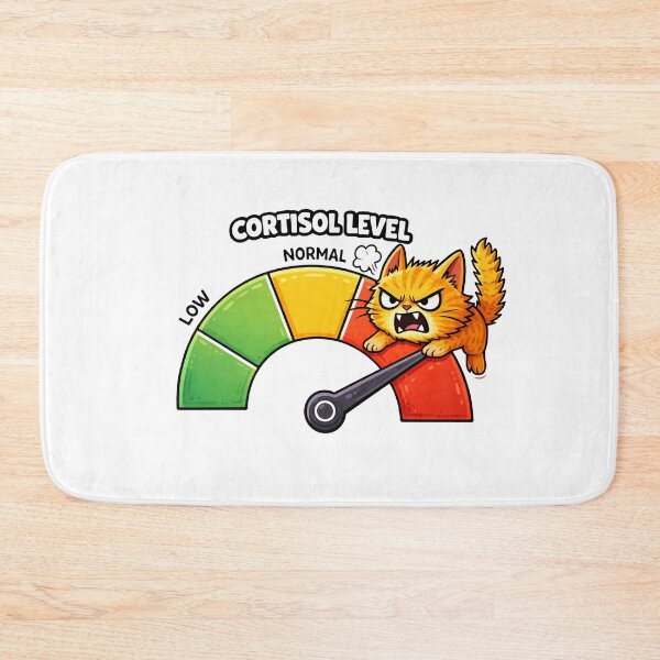 Item preview, Cortisol Level High Angry Cat  designed and sold by MonkiFlipp.