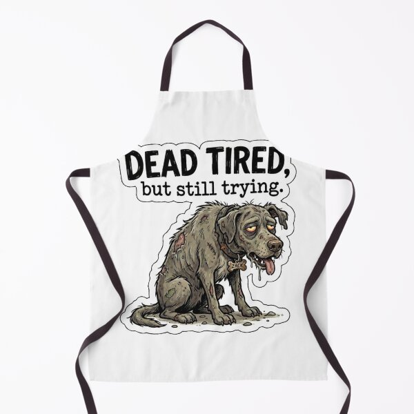Item preview, Dead Tired Zombie Dog : Funny Relatable Undead Puppy designed and sold by Paws And Pause.