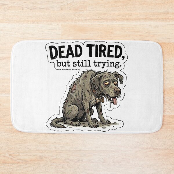 Item preview, Dead Tired Zombie Dog : Funny Relatable Undead Puppy designed and sold by Paws And Pause.