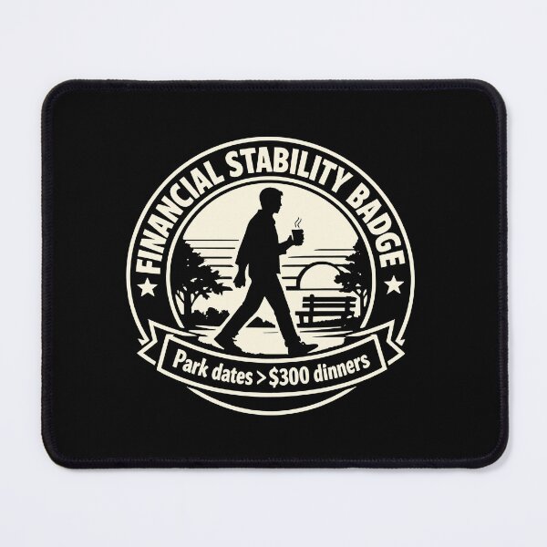 Item preview, Financial Stability Badge Park Dates designed and sold by SplashTastic.