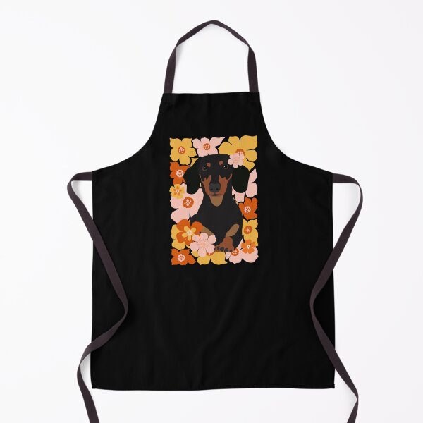 Item preview, Retro Floral Dachshund designed and sold by AnulaArt.