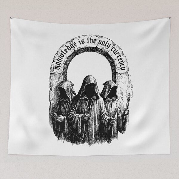Item preview, Midnight Ritual Hooded Archive - Dark Academia Secret Society designed and sold by bapupa.