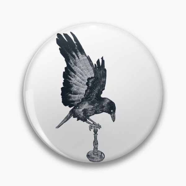 Item preview, Poised Raven Descent designed and sold by streetofmimosa.