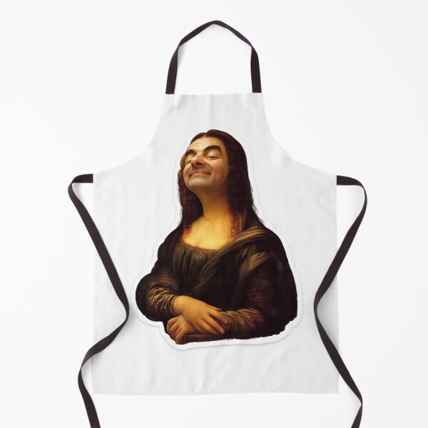 Item preview, Funny Mona Lisa Mr Bean Style Sticker | Classic Art Meme Sticker designed and sold by ClickToSticker.