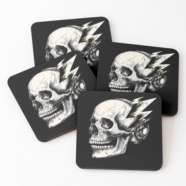 Item preview, Copy of Lightning Skull Illustration | Electric Gothic Skull Graphic Design designed and sold by StickerHavenn.
