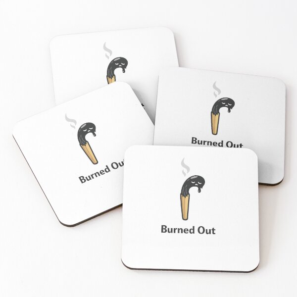 Item preview, Burned Out Matchstick Design | Funny Mental Exhaustion Art | Relatable Burnout Illustration designed and sold by CosmicSplendor.