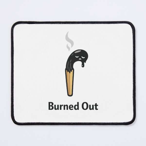 Item preview, Burned Out Matchstick Design | Funny Mental Exhaustion Art | Relatable Burnout Illustration designed and sold by CosmicSplendor.