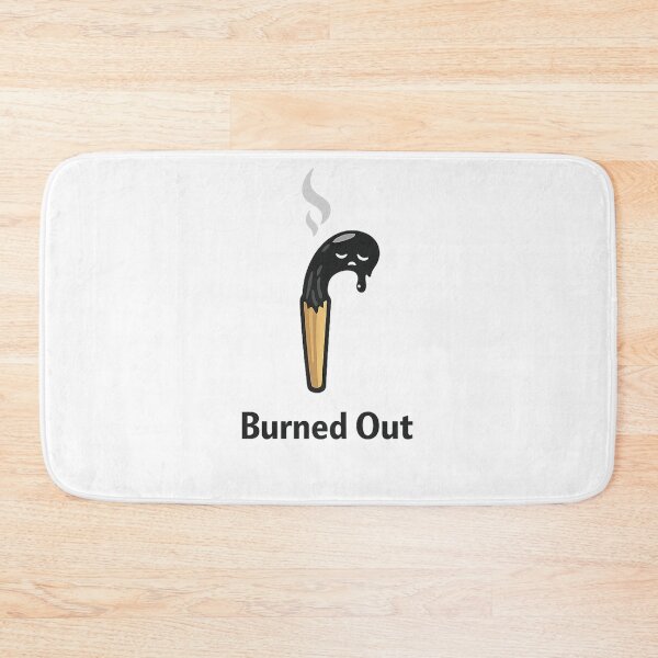 Item preview, Burned Out Matchstick Design | Funny Mental Exhaustion Art | Relatable Burnout Illustration designed and sold by CosmicSplendor.
